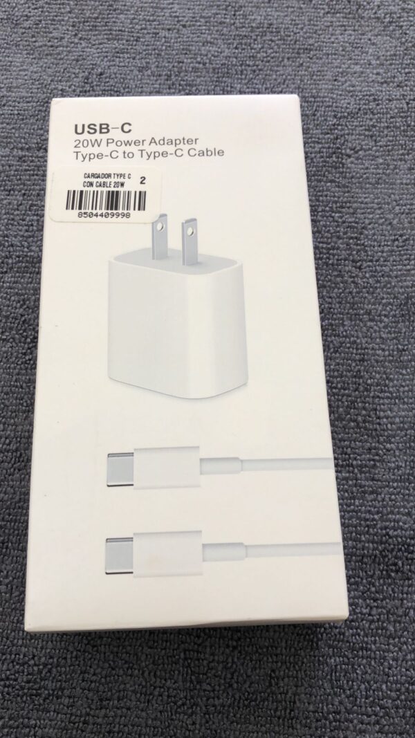 Cargador de carga rápida para iPhone, cable Tipo C a Tipo C